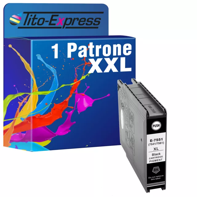 Patrone Black TE7551 für Epson WorkForce Pro WF-8590 DWF WF-8590 TC WF-6530 MFP