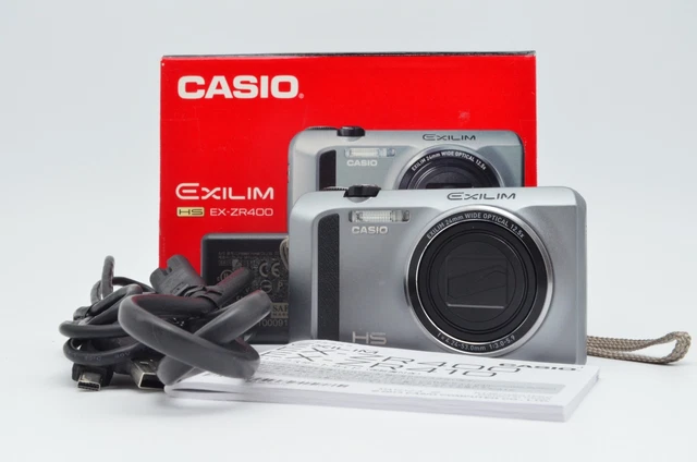 MINT CASIO EXILIM EX-ZR400 EX-ZR400SR Silver 16.1MP Digital Camera
