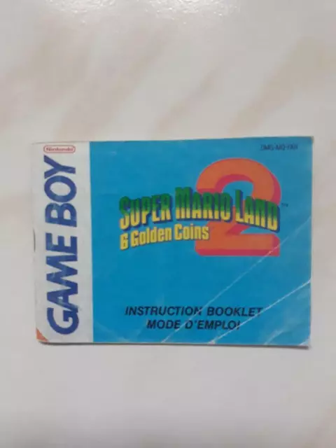 Notice mode d'emploi Super Mario Land 2 Nintendo Game Boy PAL FAH