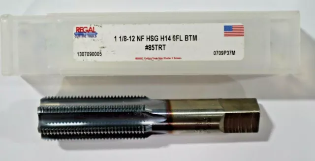 Regal Cutting Tools, 1-1/8-12Nf Hsg H14 6 Flute Bottom Tap    A259