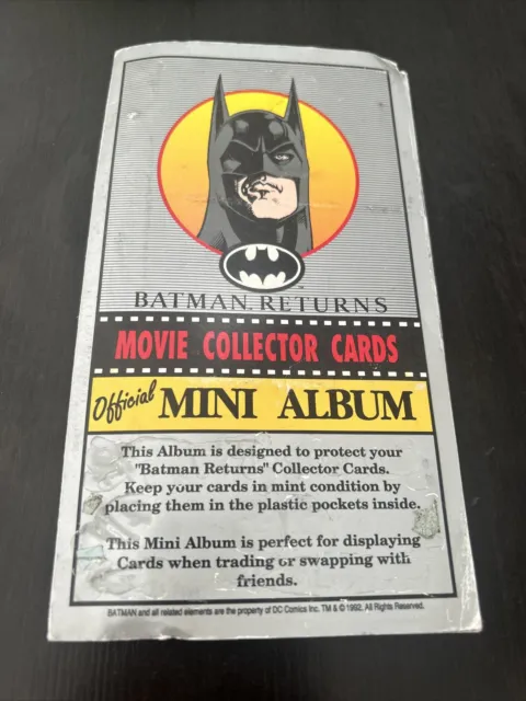1992 Dynamic Batman Returns Movie Trading Card 20-Stickers Full Set / MINI-ALBUM