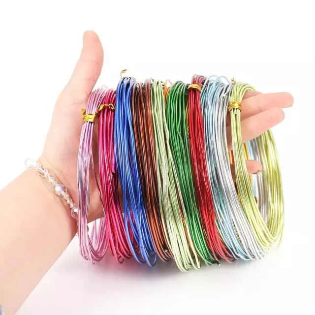 0.6-3mm Couleur Aluminium Art Floral Câble DIY Bijoux Conclusion Fabrication 1PC