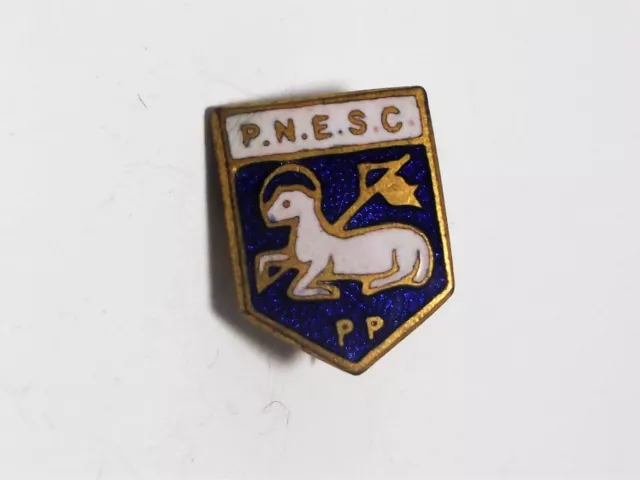 Preston North End Fc - Vintage Small Enamel Supporters Club Badge