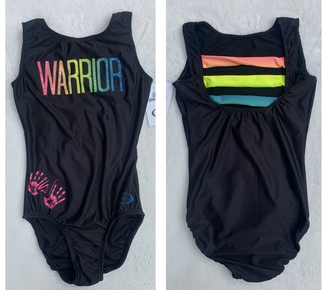 NEW CHALK WARRIOR OZONE Gymnastics Leotard OMBRE RAINBOW BLING Leo CW