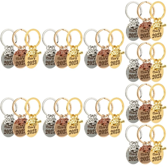 10x Metal Meaningful Graduation Theme Pendant Keychain