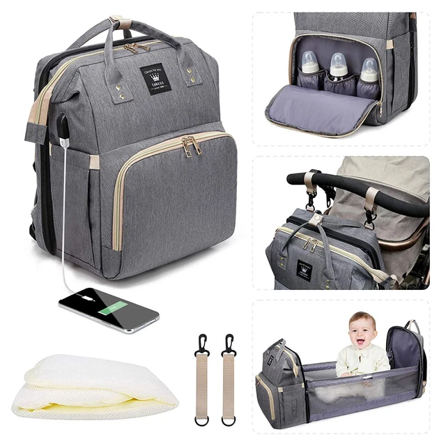 Leogreen Diaper Bag Backpack, 3 in 1 Multi-Functional Waterproof Travel bags