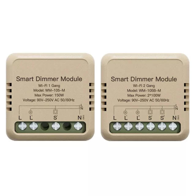 Smart Life for MOES App Control WiFi Dimmer Switch for Lighting Control