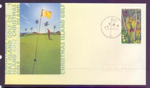 Christmas Island  1995  FDC, Golf.