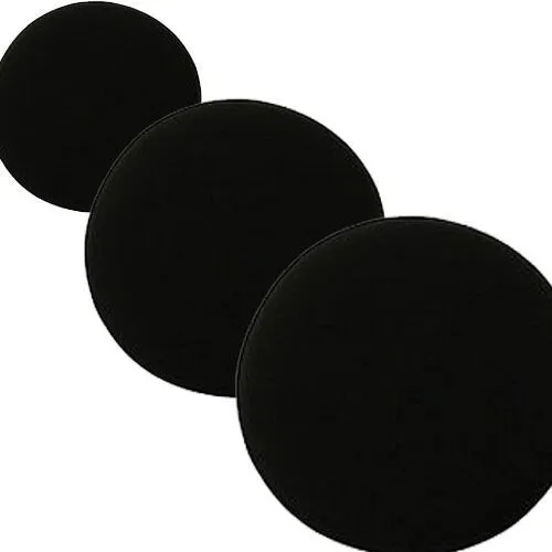 3 x Black 5" Foam Sponge Polish Wax Applicator Pads Car Home Cleaning Valeting