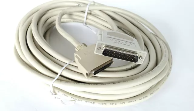 External SCSI cable 25ft Micro Centronics 36 pin to DB25 Male-Mal Computer|drive