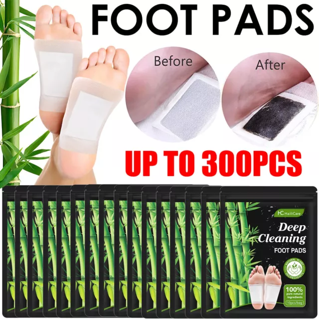 200PCS Bandoo Detox Foot Patches Pads Body Toxins Feet Slimming Deep Cleansing