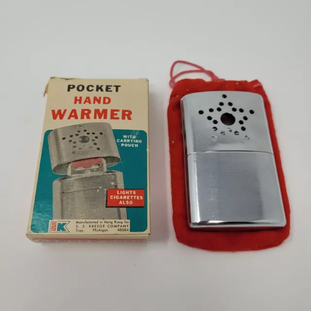 Vintage Kmart Pocket Hand Warmer W/ ORIGINAL Box  Star Pocket Hand Warmer-NIB