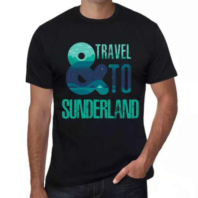Herren Grafik T-Shirt Und nach Sunderland reisen – And Travel To Sunderland