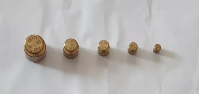 Messing Eichgewicht Prüfgewicht Tariergewicht Kalibriergewicht 2, 5, 10, 20, 50g