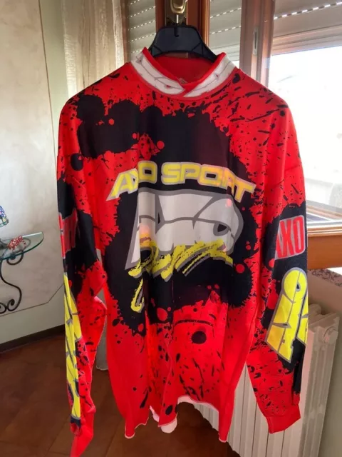Vtg 1991 AXO motocross Jersey vintage Mx RARE maglia epoca Bradshaw supercross