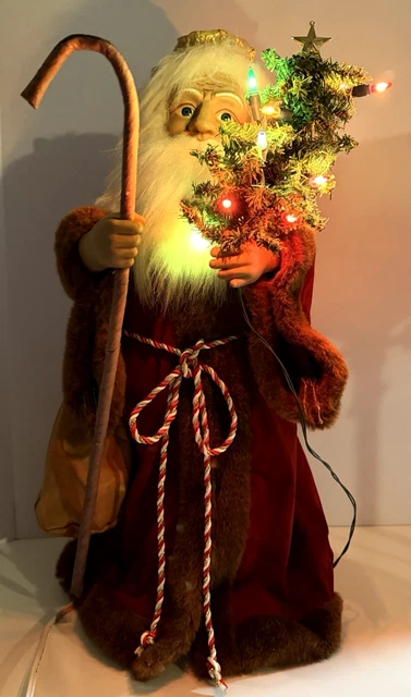 Santa Animation Tree TELCO ANIMATED CHRISTMAS Santa Lighted Tree Original Motion-Ettes 24 ...