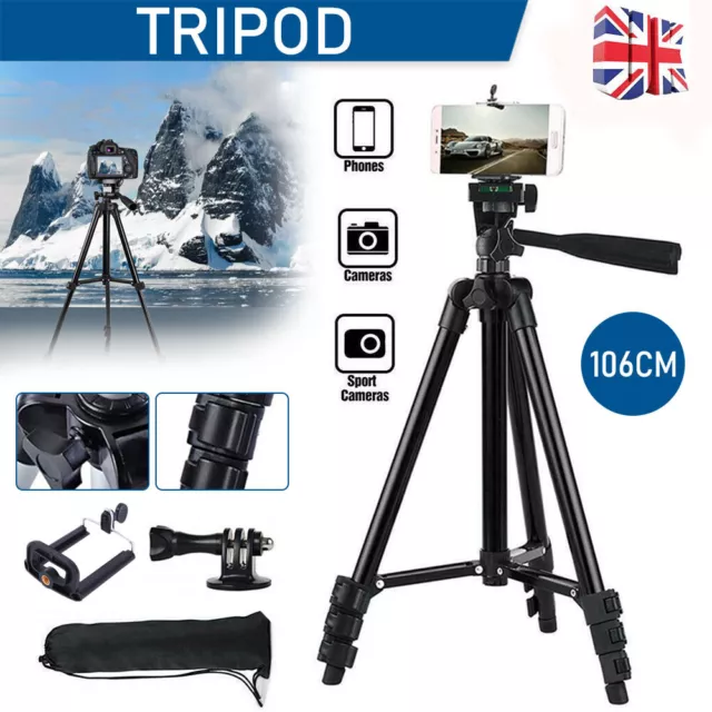 Universal Camera Phone Tripod Stand Telescopic Holder For Iphone 14 Samsung Sony