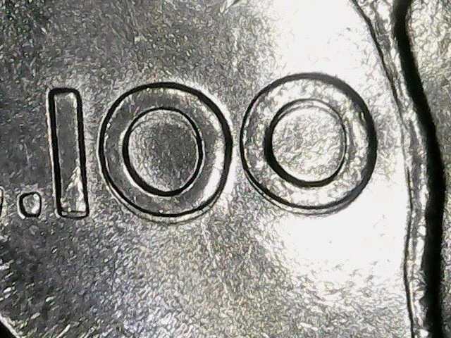 100 Lire 1979 Sdoppiamento Del Profilo Al Dritto E Del Valore Al Rovescio [Y143]