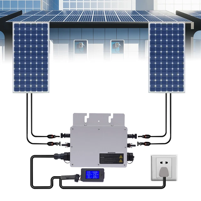 NUEVO 700W Inversor Solar Grid Tie Control Micro Inversor WVC-700W (IP65)