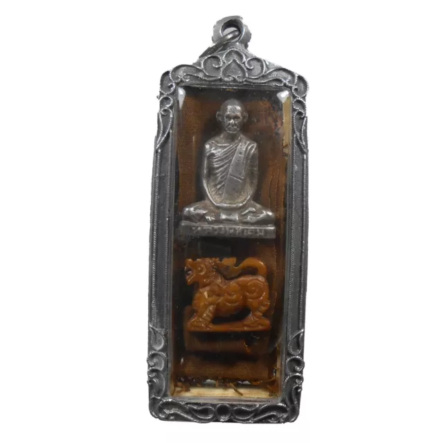 Top! Lp Derm Old Thai Buddha Amulet Pendant Very Rare !!!