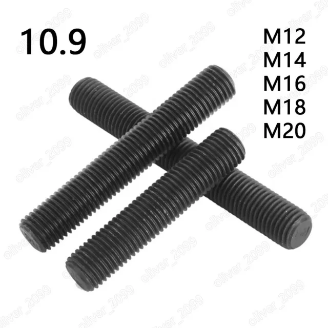 Bulloni per borchie filettate in acciaio nero 10,9 M12 M14 M16 M18 M20