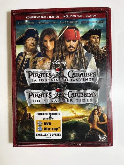 *DISNEY* PIRATES OF The Caribbean: On Stranger Tides Blu Ray + Dvd $3. ...