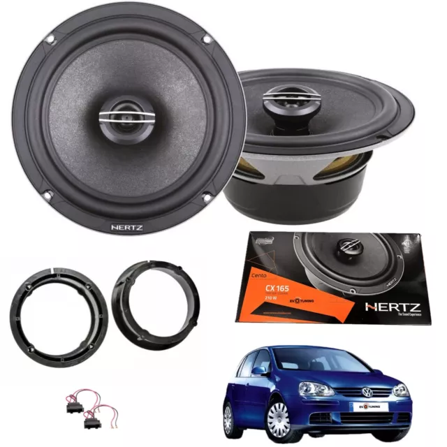 Set Haut Parleur Haut-Parleurs Hertz CX 165 Arrière pour VW Golf V 5 Du 2003>09