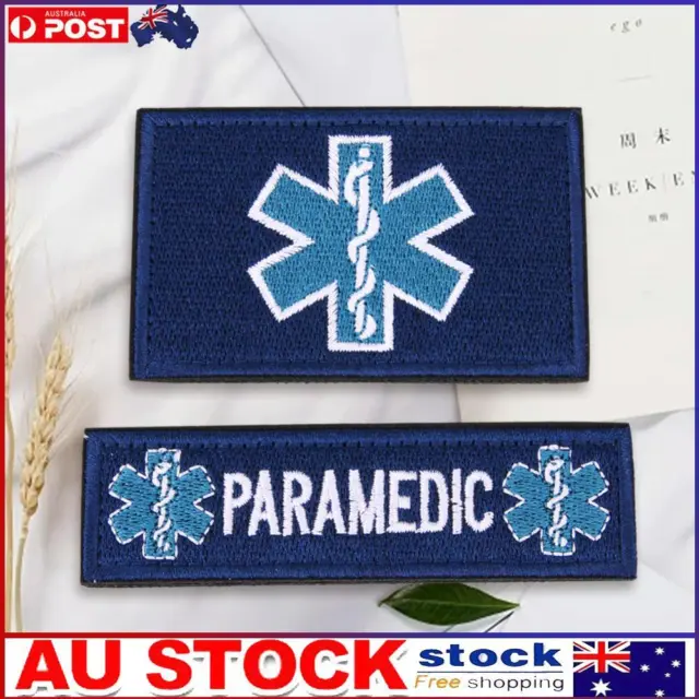 2pcs/set Medical Technician EMT Embroidered Patches Military Tact
