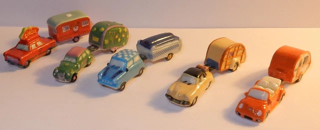 2010 Cars And Caravans Austin 2CV Porsche Cox Charm Porcelain 3D Choice