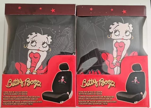Lot of 2 Front Lowback Seat Cover Paramount Pictures Betty Boop Red Dress Skylin
