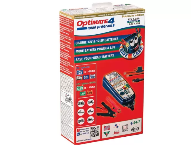 Batterieladegerät Canbus Optimate 4 quad Tecmate Can-bus BMW Stecker Premium Edi 3