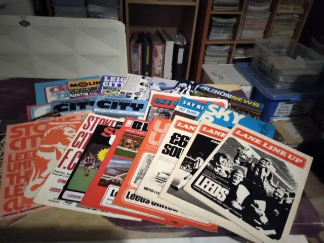 Leeds United Away Football Programmes x 23 Various 1970's Lot 2 All Listed