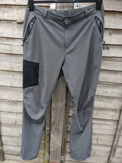 Mens Columbia Grey Hiking/ Walking Trousers / Pants Size 36