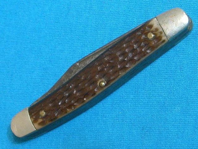 Vintage Kutmaster Utica New York Usa Cattle Stockman Knife Knives Pocket Vietnam