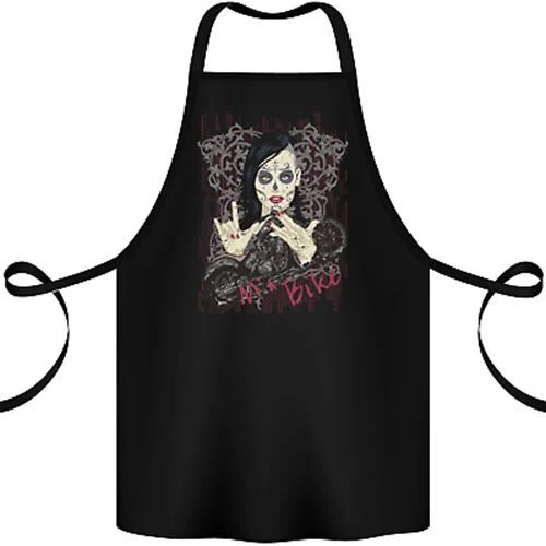 Ma Bike Skull Biker DotD Sugar Motorcycle Cotton Apron 100% Organic