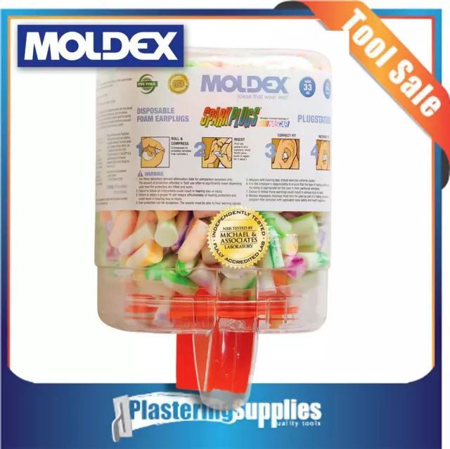 Moldex 6644 SparkPlugs Uncorded with Plugstation® Dispenser FREE SHIPPING