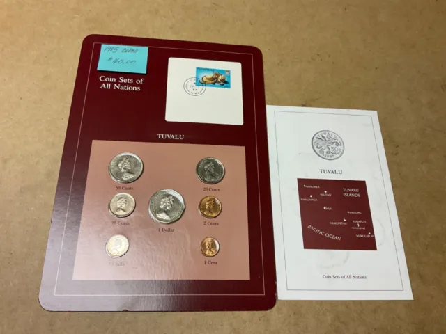 Coin Sets of All Nations...Tuvalu...1985 coins