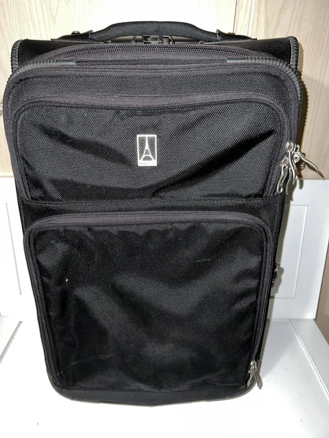 TRAVELPRO CREW BLACK 20" Upright WHEELED Expandable CARRY ON Suitcase