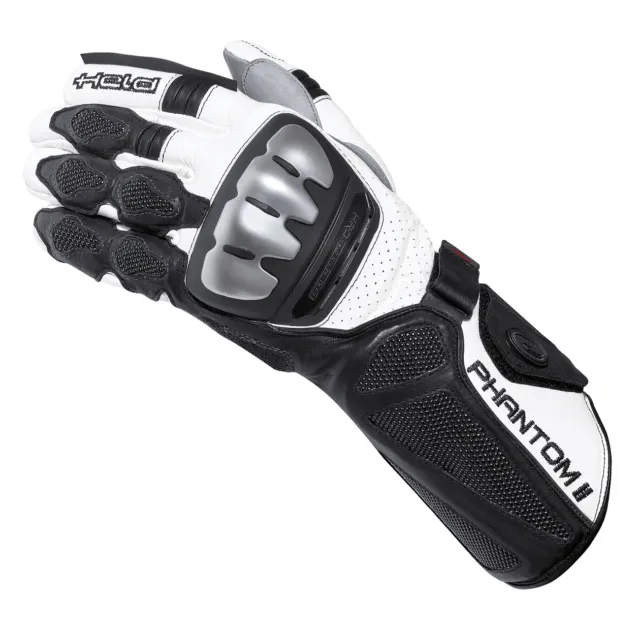 Held Phantom 2 Motorrad Sport Racing Handschuh schwarz/weiß NEU! 11