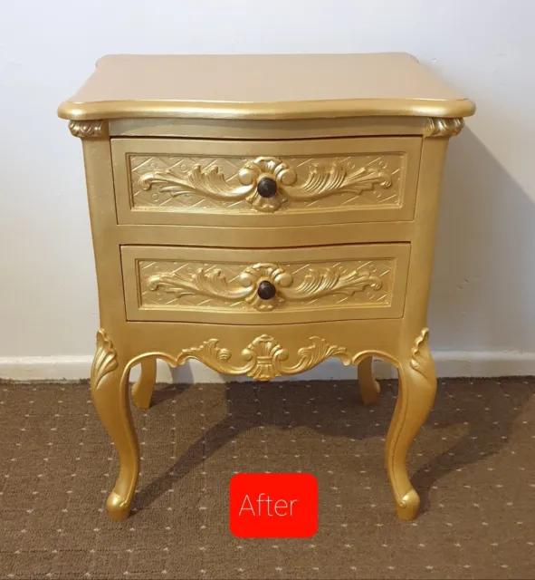 Louis French bedside table Restored (Local Collection)