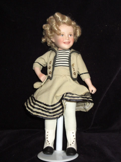 Shirley Temple Danbury Mint 10" Porcelain Wee Willie Winkie Doll Movie Classic