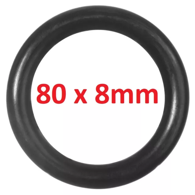 ORinge 80 x 8 mm Schnurstärke NBR 70 Dichtungsring Dichtring Gummiring O-Ring
