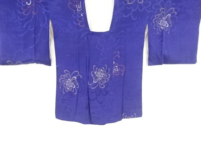 37347# Japanese Kimono / Antique Michiyuki Coat / Urushi / Woven Manison & K