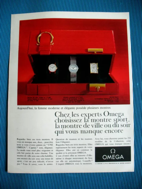 Publicite De Presse Omega Montre Horlogerie Pour Femme Moderne Ad 1972