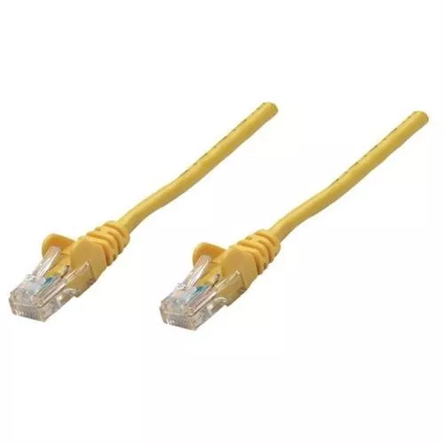 Intellinet Network Patch Cable, Cat5e, 20m, Yellow, CCA, U/UTP, PVC, RJ45, Gold
