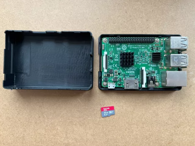 Raspberry Pi Model B+ V1.2 2015 with Case and 32GB Micro SD - No Power Supply