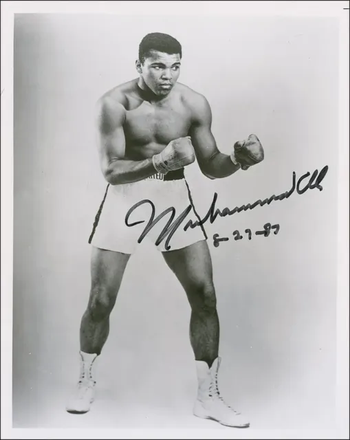 1987 Muhammad Ali 8.5X11 Cassius Clay Signed Photo Autograph Signature Reprint