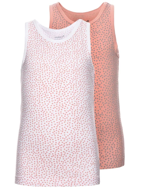 Bambini Ragazza 2er-Pack Canottiera Biancheria Intima Top Maglia Camisole