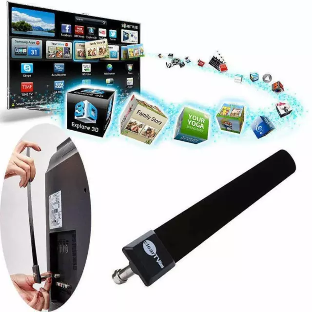 TOP Clear TV Key Free Digital HDTV Indoor Antenna Ditch Cable As Seen on TV HD 2