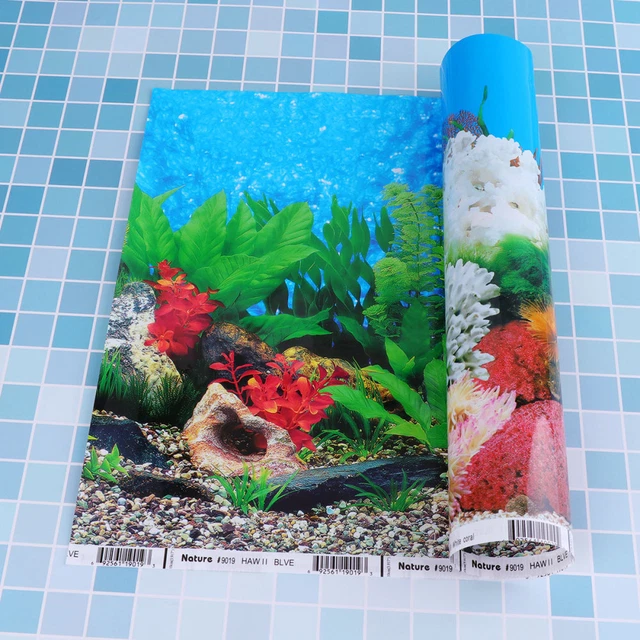 Fondo Acuario 3D Fotomural Imágenes 3D Doble Cara Binder